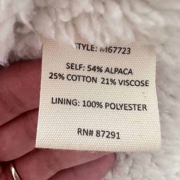 Johnny Was Vest Women Small Yuya Sherpa Alpaca Blend Aztec Boho Print Jacket NWT - Picture 12 of 15